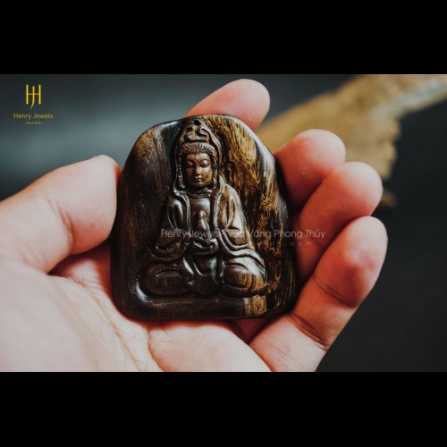 Mặt Phật Quan Âm Trầm Hương Indonesia (MS 01)