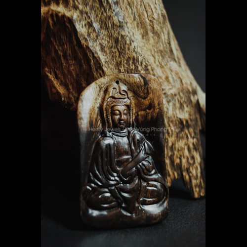 Mặt Phật Quan Âm Trầm Hương Indonesia (MS 02)