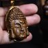 Diện Phật đeo cổ trầm sánh chìm dầu vàng bọc vàng 10k